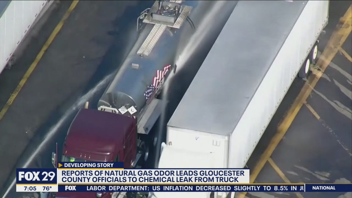 Source of strong odor throughout South Jersey identified as chemical leak from tanker truck